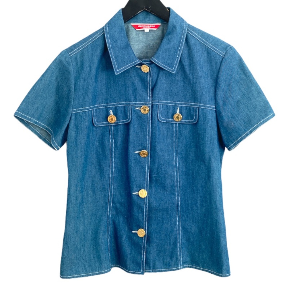 Alain Manoukian 100% cotton denim shirt size 40/M